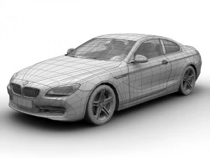 2011 bmw 6 series coupe 3D Model