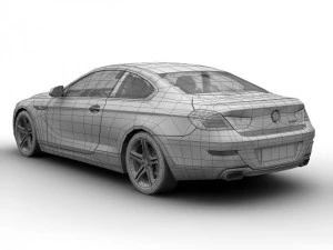 2011 bmw 6 series coupe 3D Model