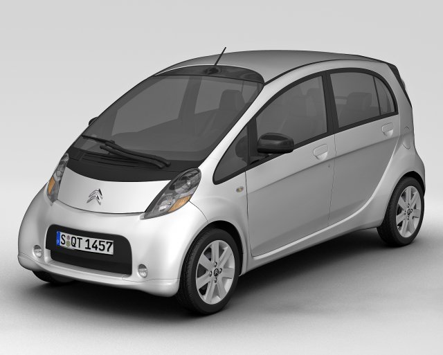 2011 citroen czero 3D Модель .c4d .max .obj .3ds .fbx .stl .blend 