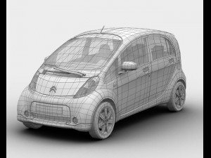 2011 citroen czero 3D Модель