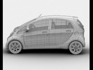 2011 citroen czero 3D Модель
