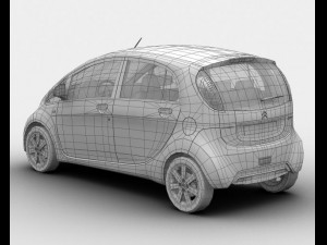 2011 citroen czero 3D Модель
