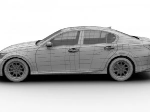2013 lexus gs350 3D Model