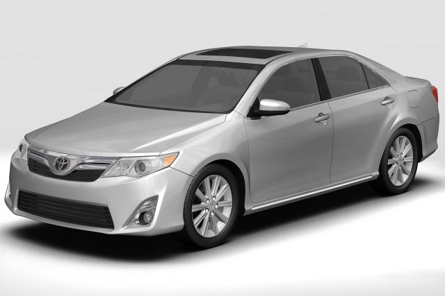 2012 toyota camry 3D Model .c4d .max .obj .3ds .fbx .stl .blend 