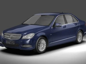 Мерседес Бенц С Класс 2012г. 3D Модель