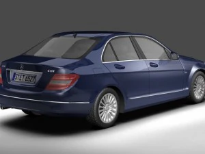2012 mercedes benz c class 3D Model