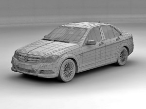 2012 mercedes benz c class Modello 3D
