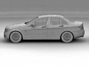 2012 mercedes benz c class 3D Model