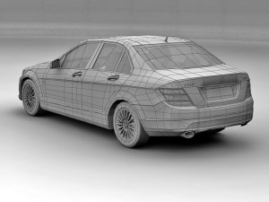 2012 mercedes benz c class Modello 3D