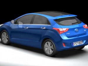 2013 hyundai i30 elantra touring 3D Model