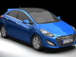2013 hyundai i30 elantra touring 3D Model