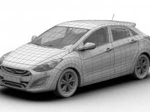 2013 hyundai i30 elantra touring 3D Model