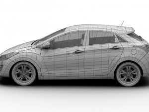 2013 hyundai i30 elantra touring 3D Model