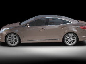 2012 hyundai azera 3D 모델