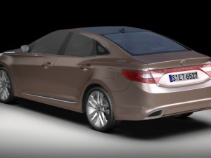 2012 hyundai azera 3D 모델