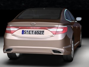 2012 hyundai azera 3D 모델