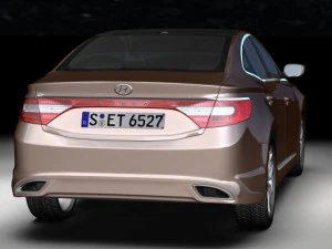 2012 hyundai azera 3D Model