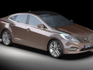 2012 hyundai azera 3D 모델