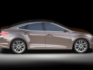 2012 hyundai azera 3D 모델