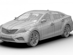 2012 hyundai azera 3D 모델