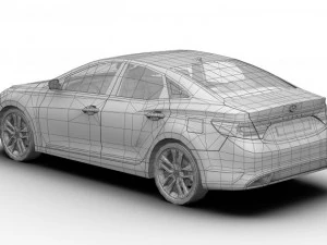2012 hyundai azera 3D Model