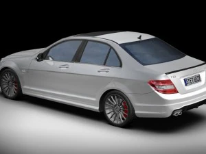 2012 mercedes benz c63 amg 3D Model