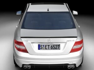2012 mercedes benz c63 amg 3D Model