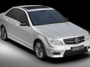 2012 mercedes benz c63 amg 3D Model