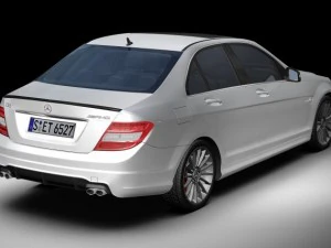 2012 mercedes benz c63 amg 3D Model