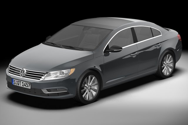 2013 volkswagen cc 3D Model .c4d .max .obj .3ds .fbx .stl .blend 