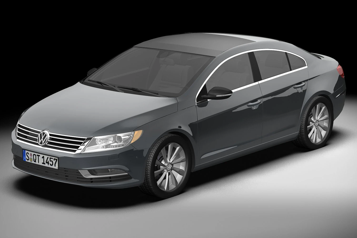 2013 volkswagen cc 3D Model .c4d .max .obj .3ds .fbx .stl .blend