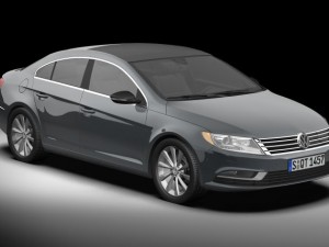 2013 volkswagen cc 3D Model