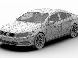 2013 volkswagen cc 3D Model