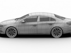 2013 volkswagen cc 3D Model