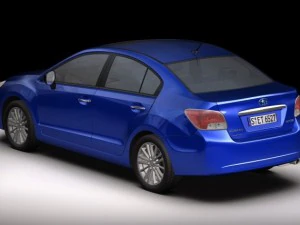2012 subaru impreza g4 3D Model