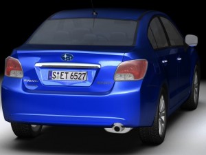 2012 subaru impreza g4 3D Modell