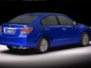 2012 subaru impreza g4 3D Modell