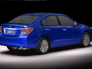 2012 subaru impreza g4 3D Model