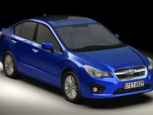 2012 subaru impreza g4 3D Modell