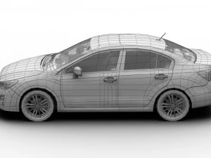 2012 subaru impreza g4 3D Model
