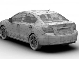2012 subaru impreza g4 3D Model