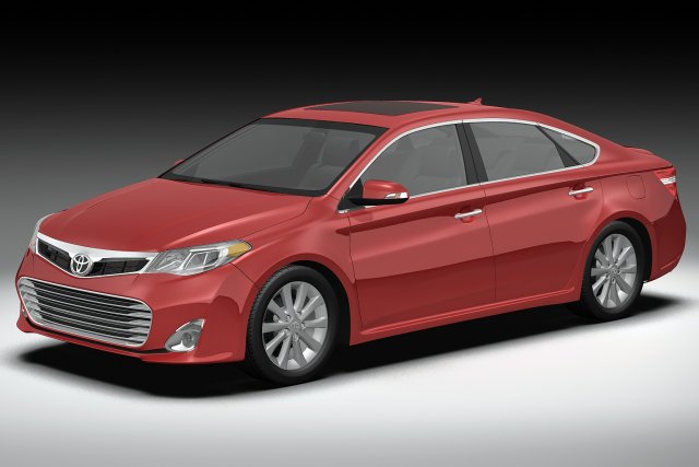 2013 toyota avalon 3D Model .c4d .max .obj .3ds .fbx .stl .blend 