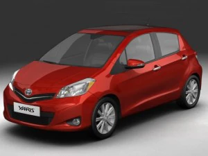 Тойота Ярис Витц 2012г. 3D Модель
