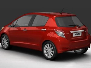 toyota yaris vitz 2012 3D Model