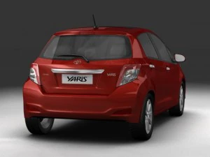 toyota yaris vitz 2012 3D Model