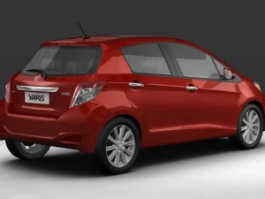 toyota yaris vitz 2012 3D Model