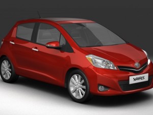toyota yaris vitz 2012 Model 3D