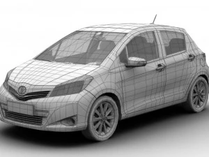 toyota yaris vitz 2012 3D Model