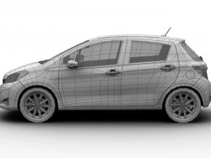 toyota yaris vitz 2012 3D Model