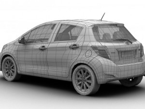 toyota yaris vitz 2012 Model 3D